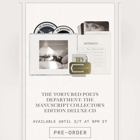 Taylor Swift Other - THE MANUSCRIPT COLLECTOR'S EDITION DELUXE CD